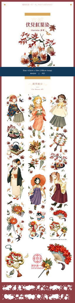 Cat Knows All Masking Tape: Fall Foliage in Kyoto