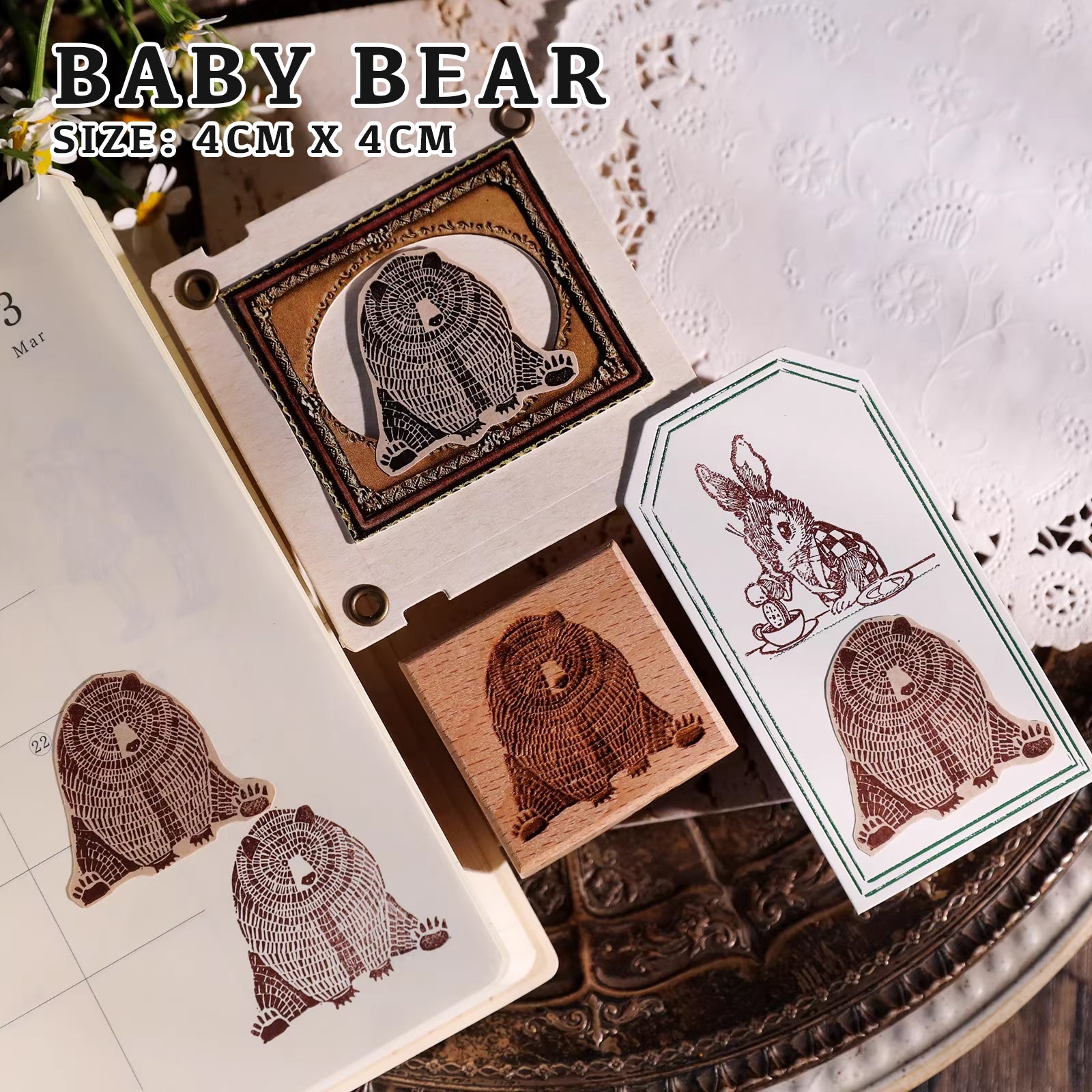 Cheeserabbit Studio: Animal Wonders Wooden Stamps