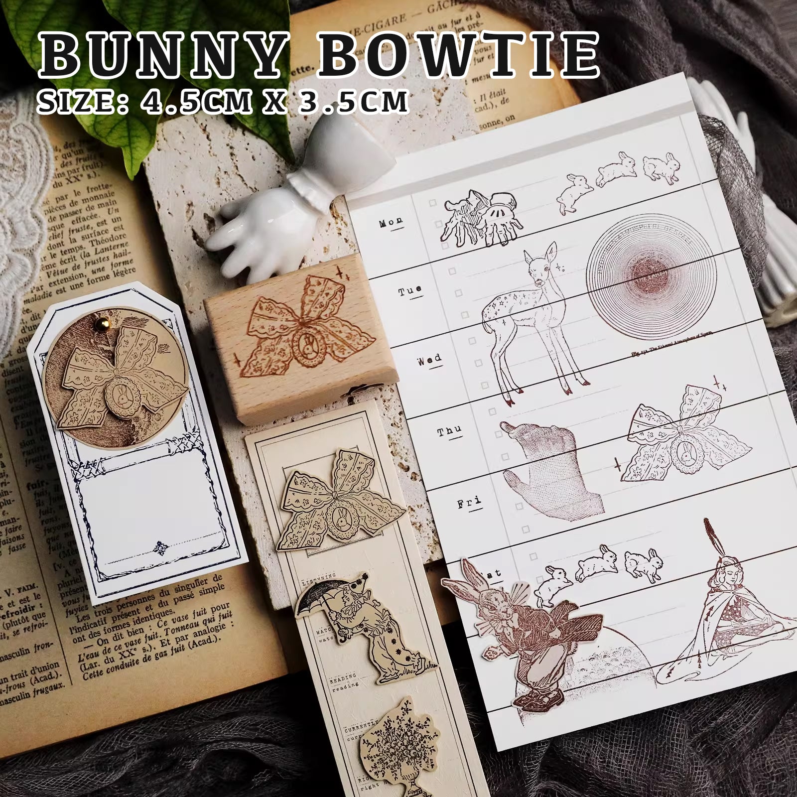 Cheeserabbit Studio: Animal Wonders Wooden Stamps