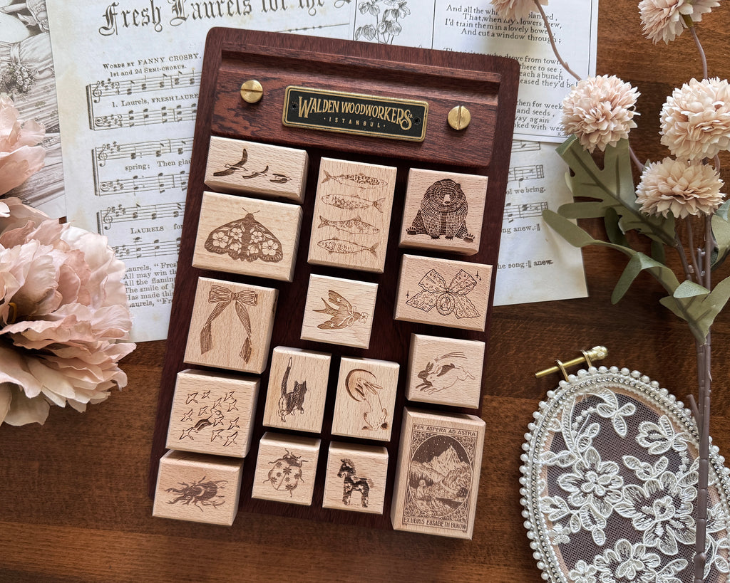 Cheeserabbit Studio: Animal Wonders Wooden Stamps