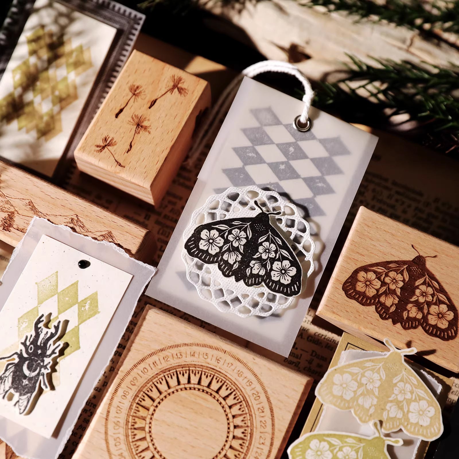 Cheeserabbit Studio: Animal Wonders Wooden Stamps