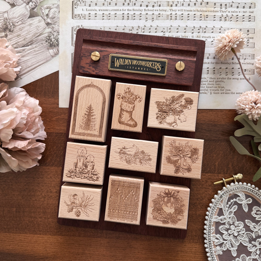 Cheeserabbit Studio: Christmas Wooden Stamps