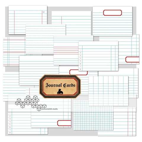 Cheeserabbit Studio: Lined Journal Cards