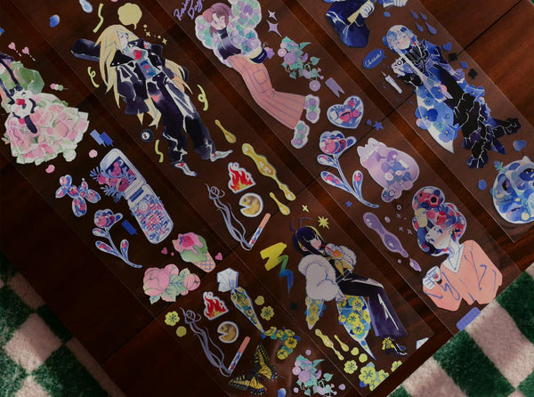 Citrus Glow Masking Tape: Lili and Mili