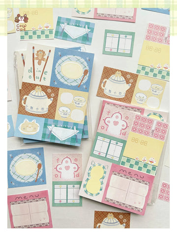 Cow Cat Memo Pad: Hong Kong Style Restaurant