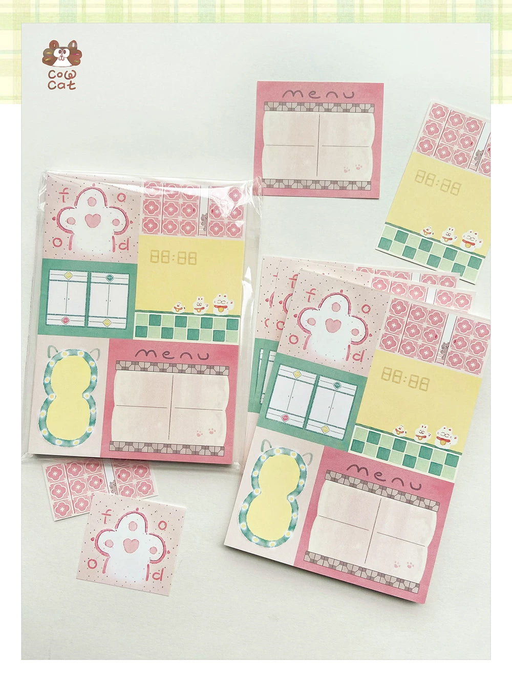 Cow Cat Memo Pad: Hong Kong Style Restaurant