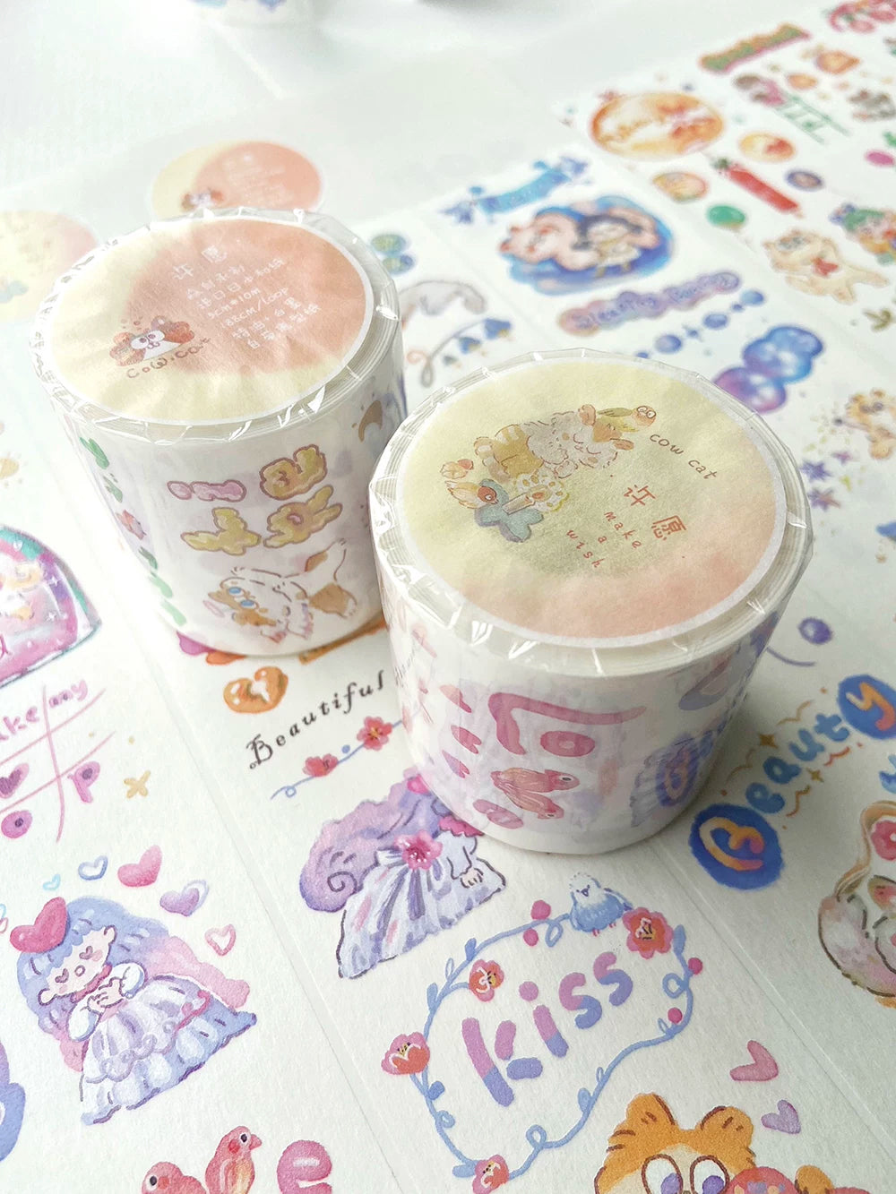 Cow Cat Washi Tape: Make A Wish