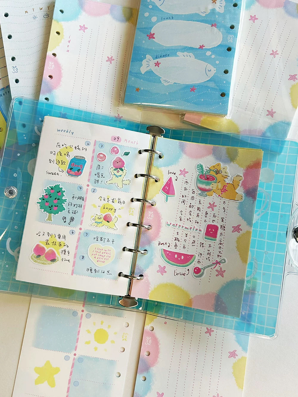 Cow Cat Sticker Tape: Midsummer