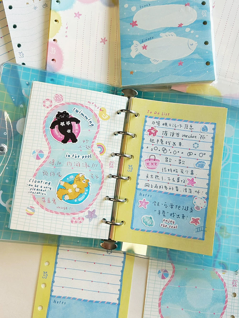 Cow Cat Sticker Tape: Midsummer