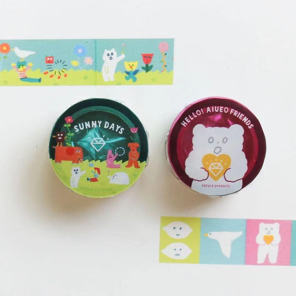 AIEUO x Cozyca PET Tape: Hello AIEUO Friends and Sunny Days