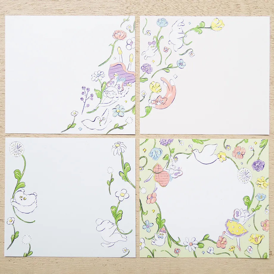 Cozyca Memo Block: Everyone Riding on the Spring Breeze