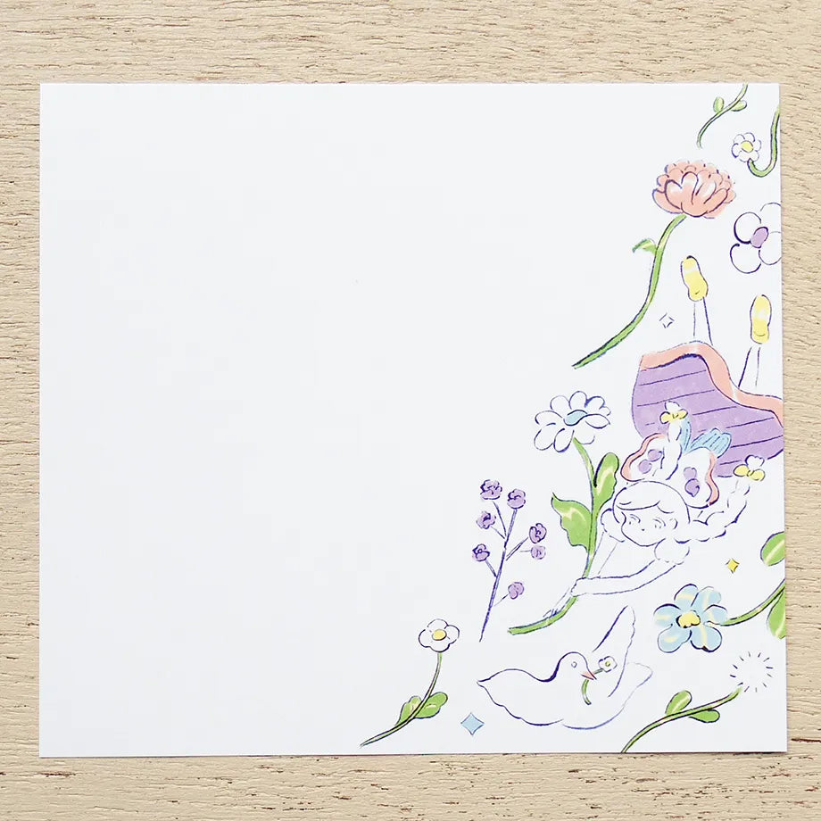 Cozyca Memo Block: Everyone Riding on the Spring Breeze