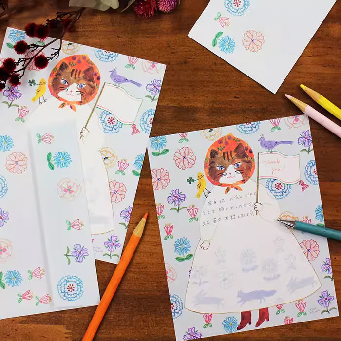 Cozyca Letter Set: Flower Cat