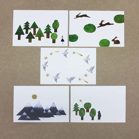 Cozyca Postcards Set: Forest