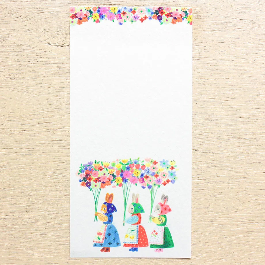 Cozyca Ippitsusen Memo Pad: Jardin