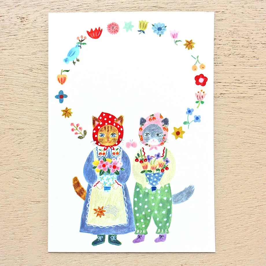 Cozyca Postcards Booklet: Little Fluffy Friends