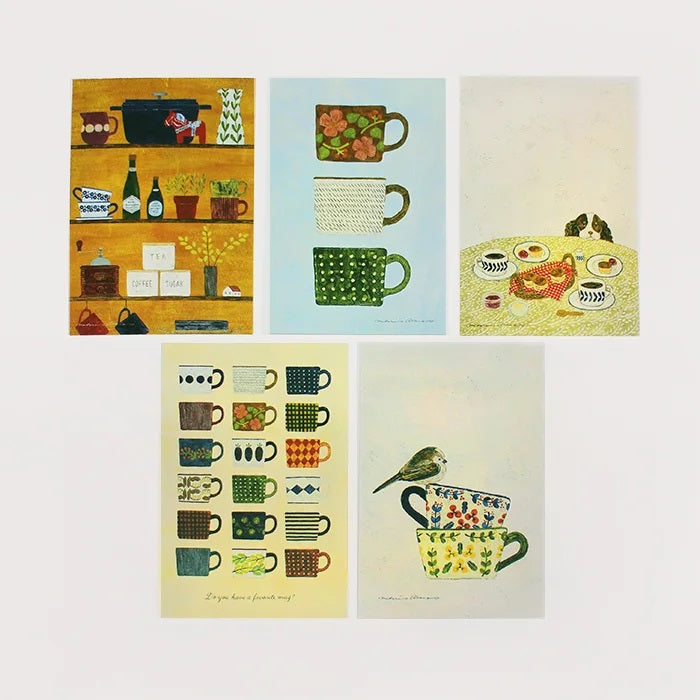 Cozyca Postcards Booklet: My Favorite Mugs