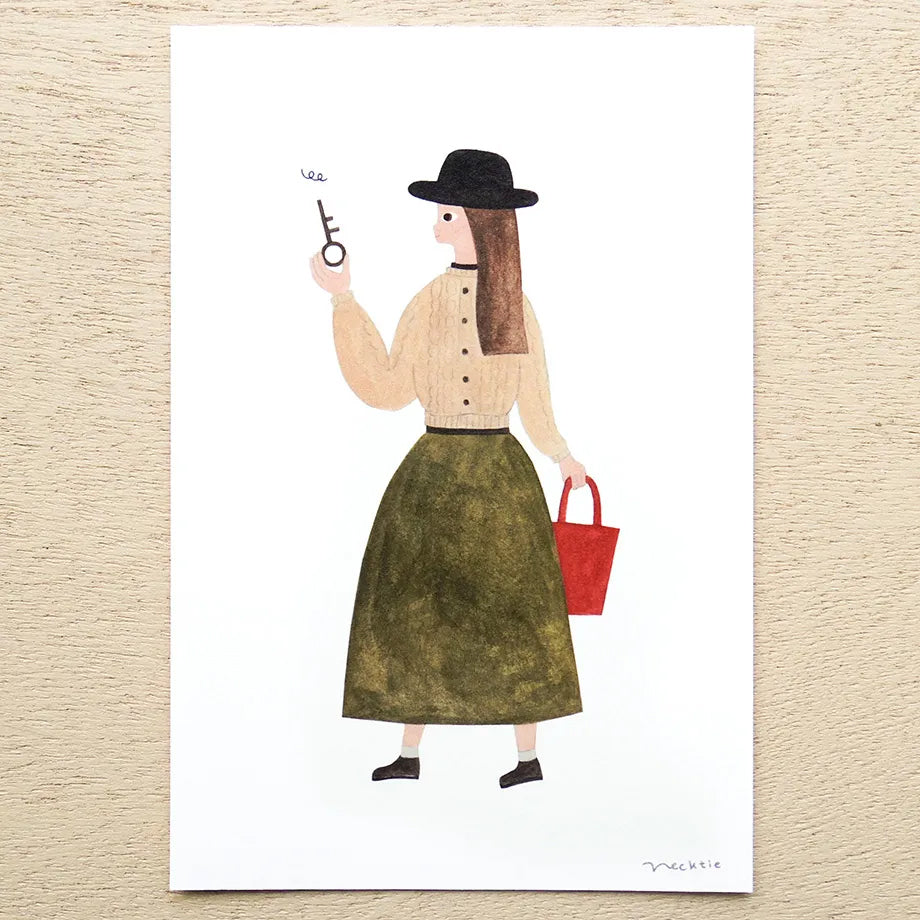 Cozyca Postcards Booklet: Rabbit Guitar