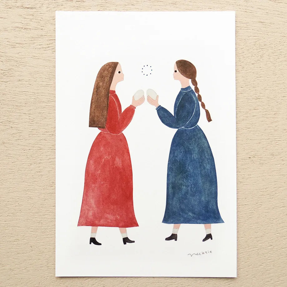 Cozyca Postcards Booklet: Rabbit Guitar