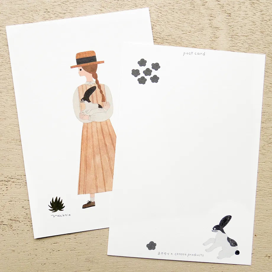 Cozyca Postcards Booklet: Rabbit Guitar