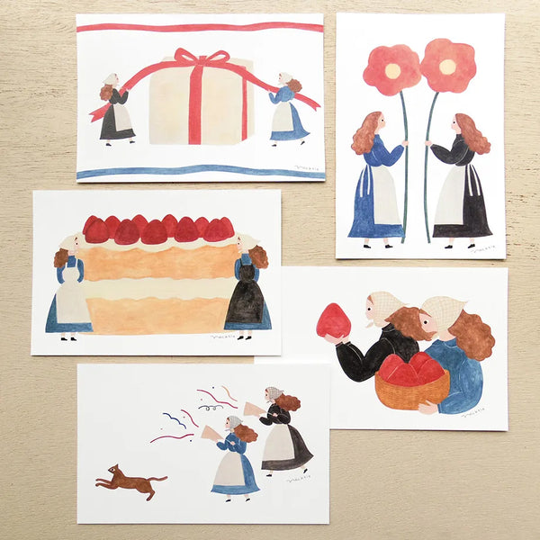 Cozyca Postcards Booklet: Tomorrow is Someone's Birthday