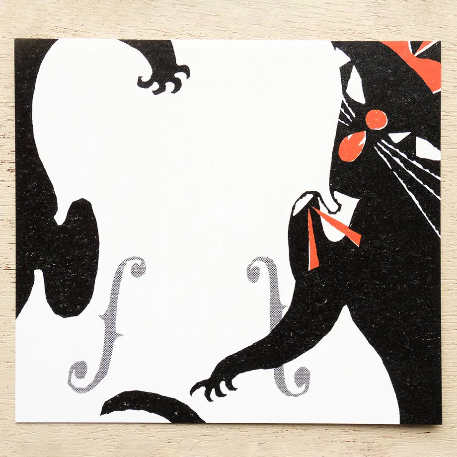 Cozyca Memo Block: Robin The Black Cat