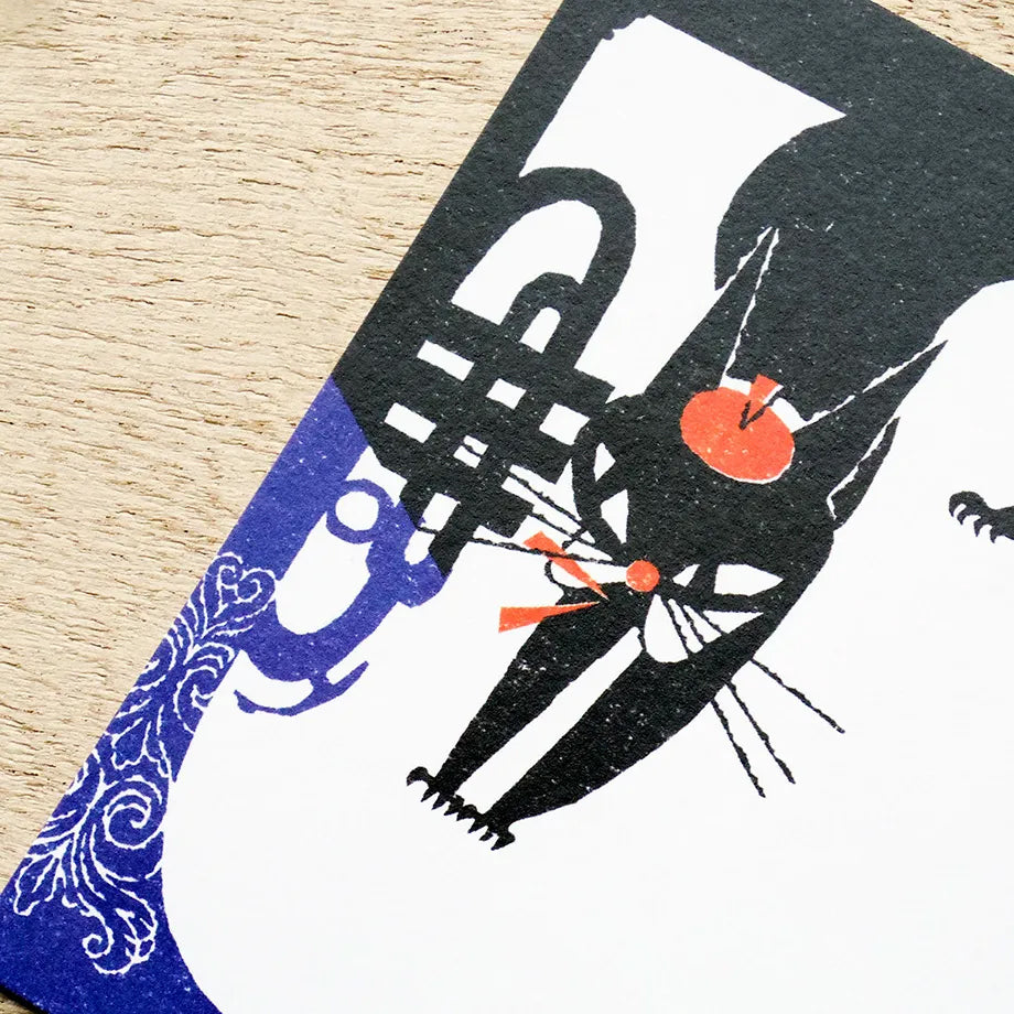 Cozyca Memo Block: Robin The Black Cat
