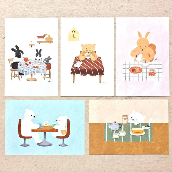 Cozyca Postcards Booklet: Tea Time