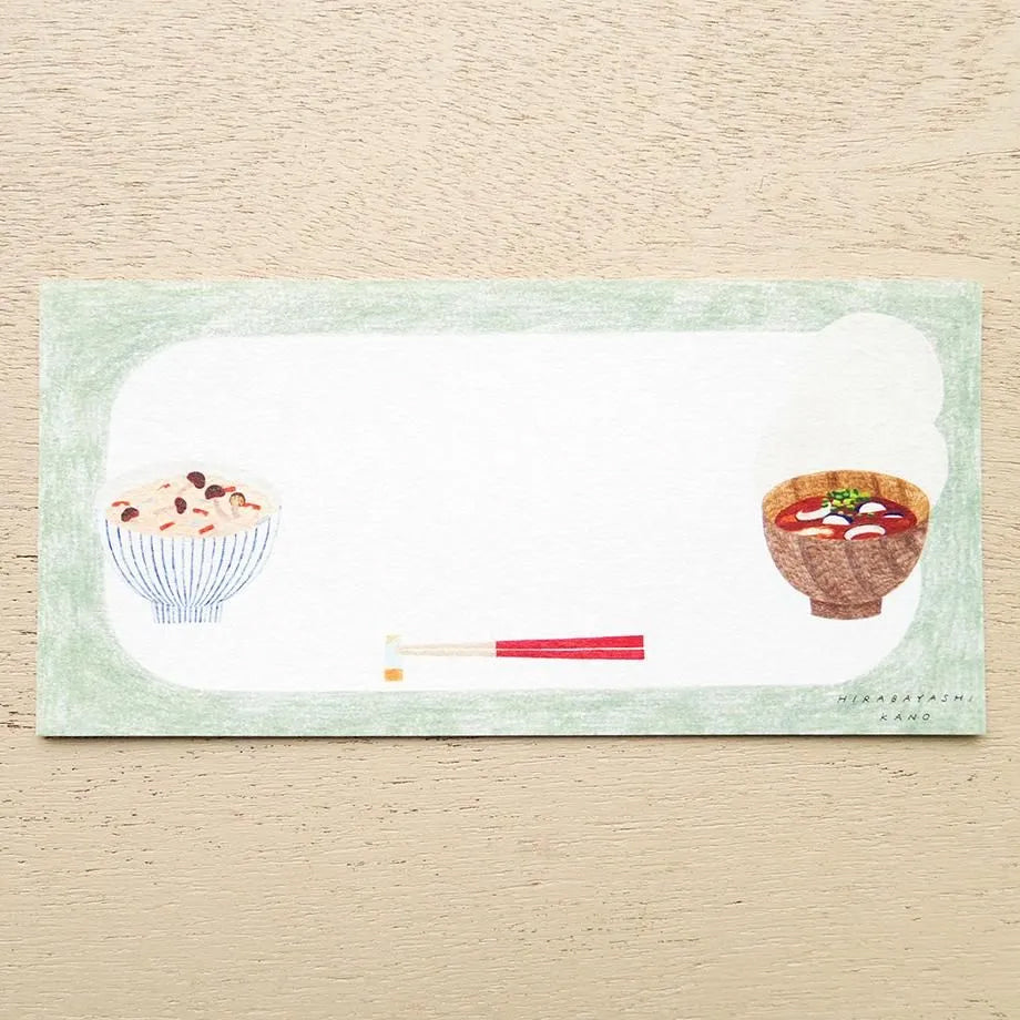 Cozyca Ippitsusen Memo Pad: Washoku