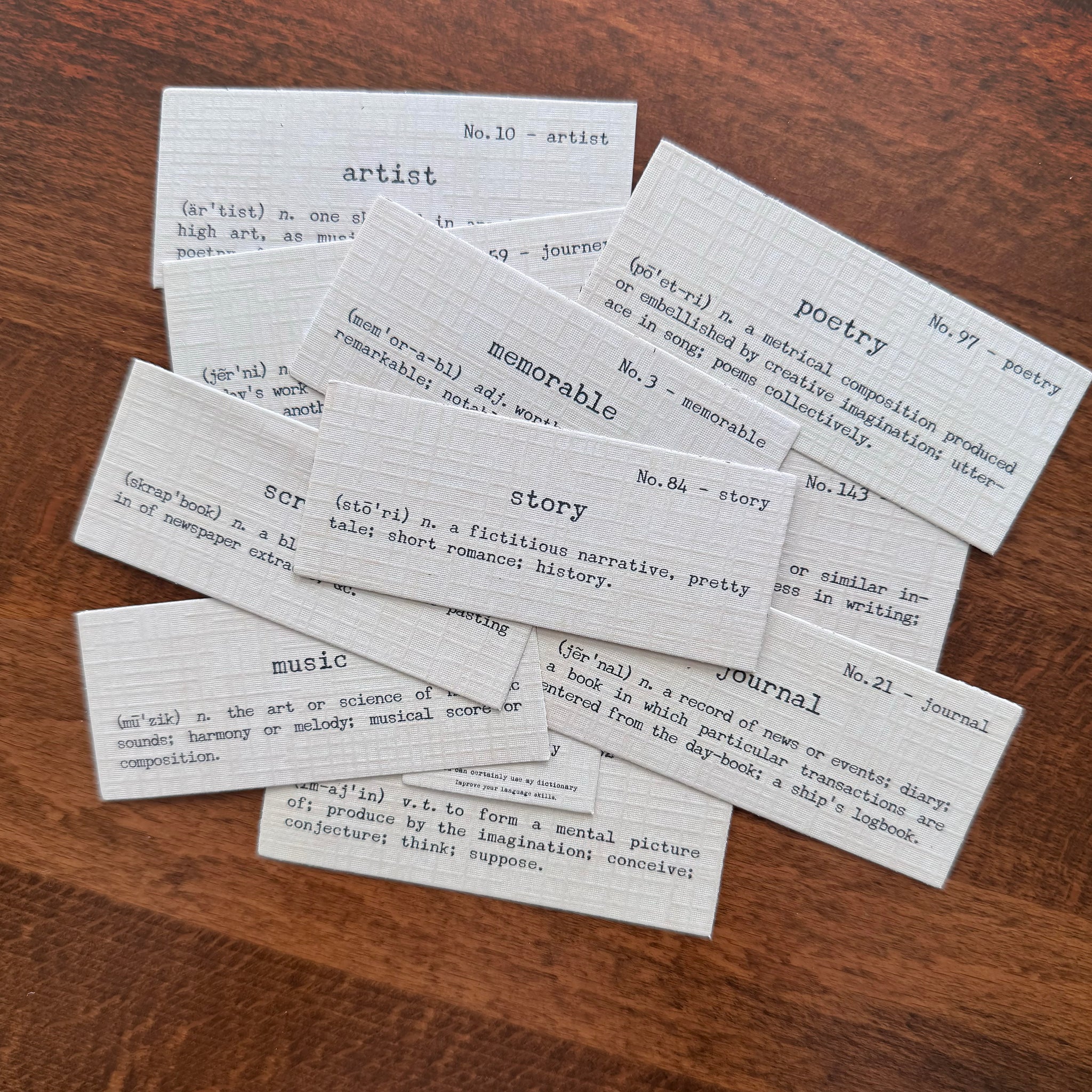 Creativity Related Word Cards