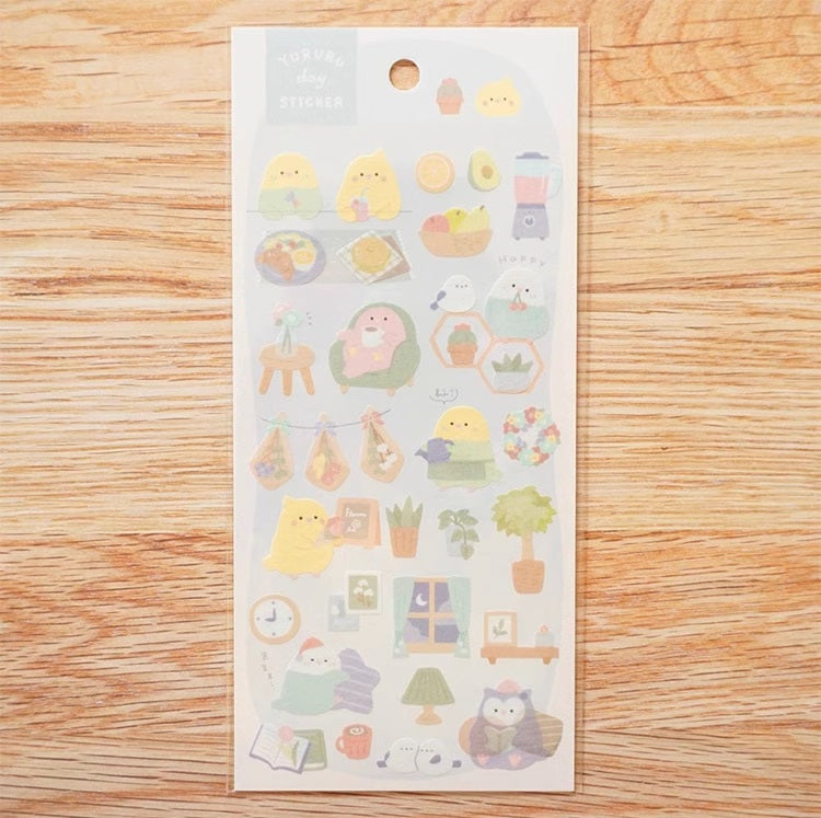 CRUX Sticker Sheet: Yururu Day