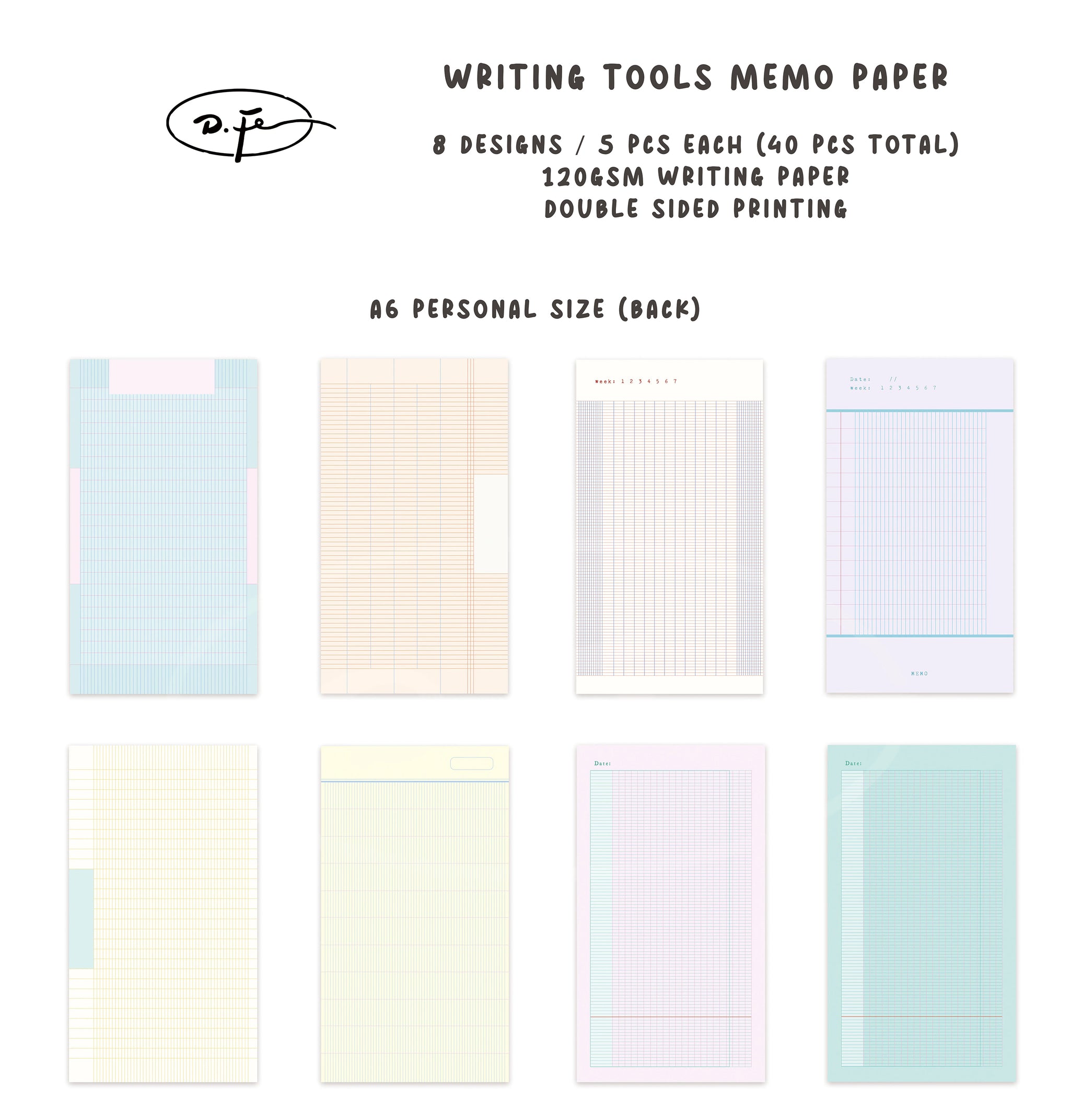 DF Studio Memo Paper: Writing Tools