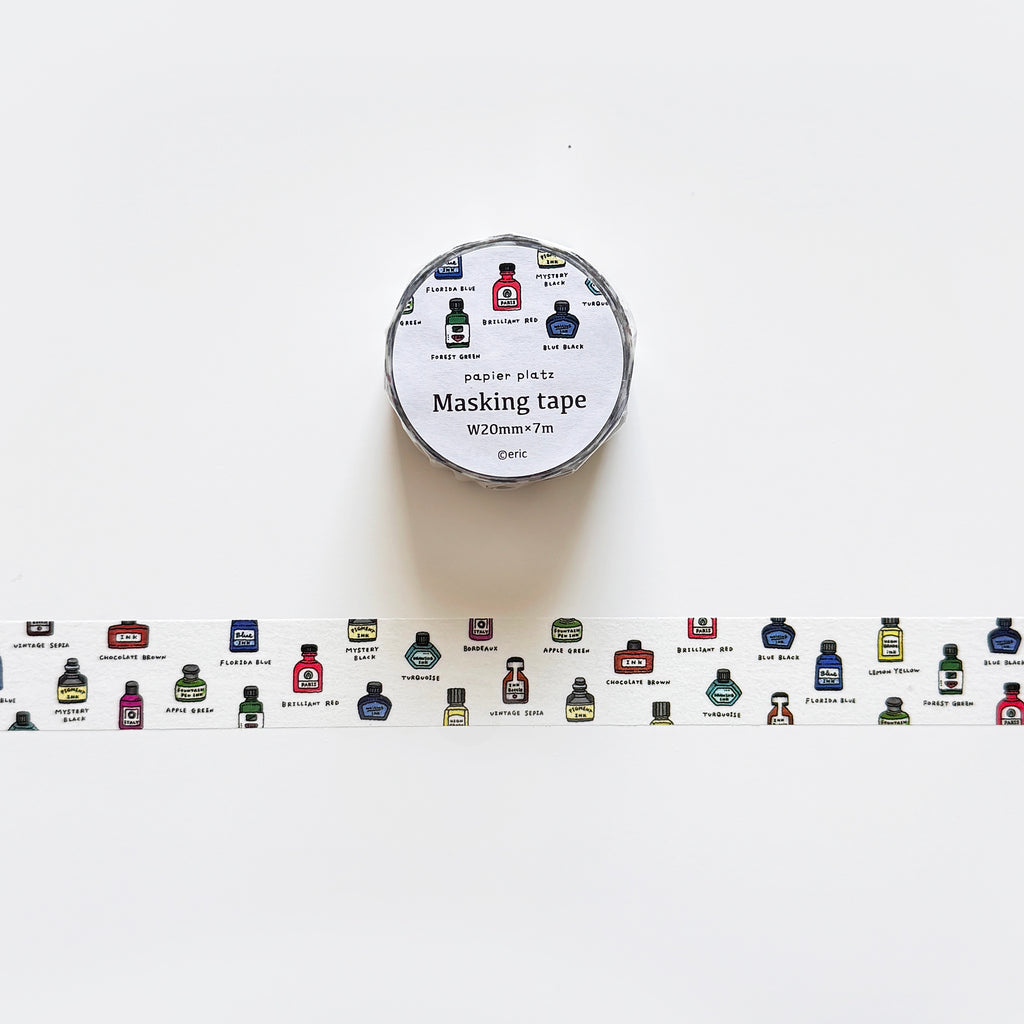 Eric x Papier Platz Washi Tape: Ink Bottles