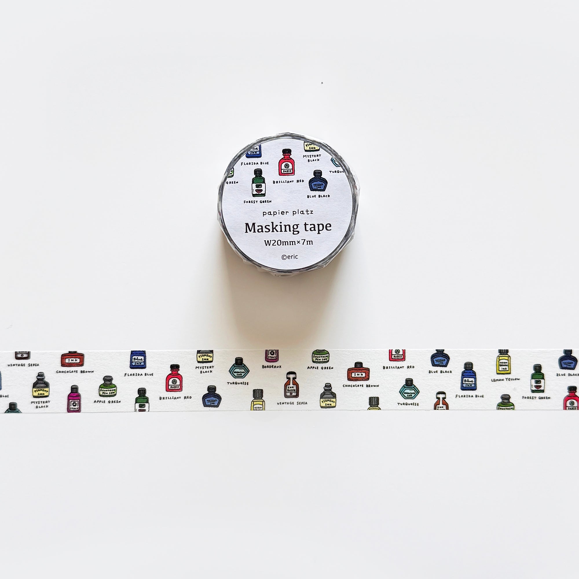 Eric x Papier Platz Washi Tape: Ink Bottles