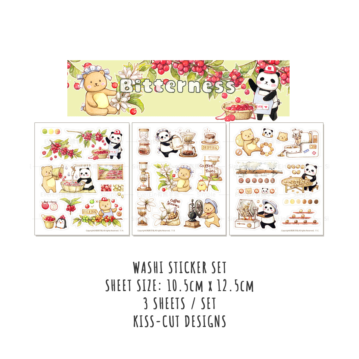 EverEin Sticker Sheet: Milk & Candy and Bitterness
