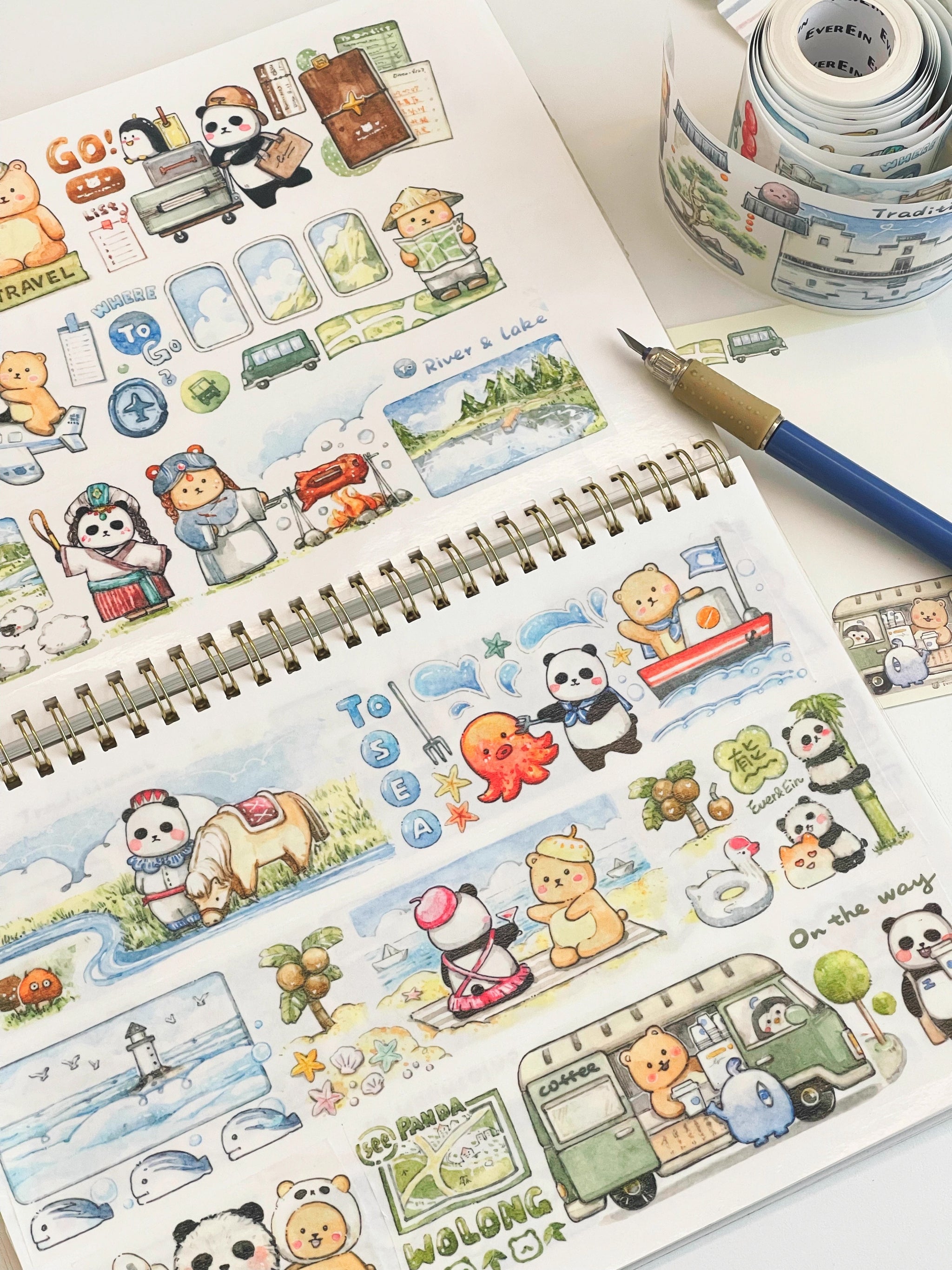 EverEin Washi Tape: Travel