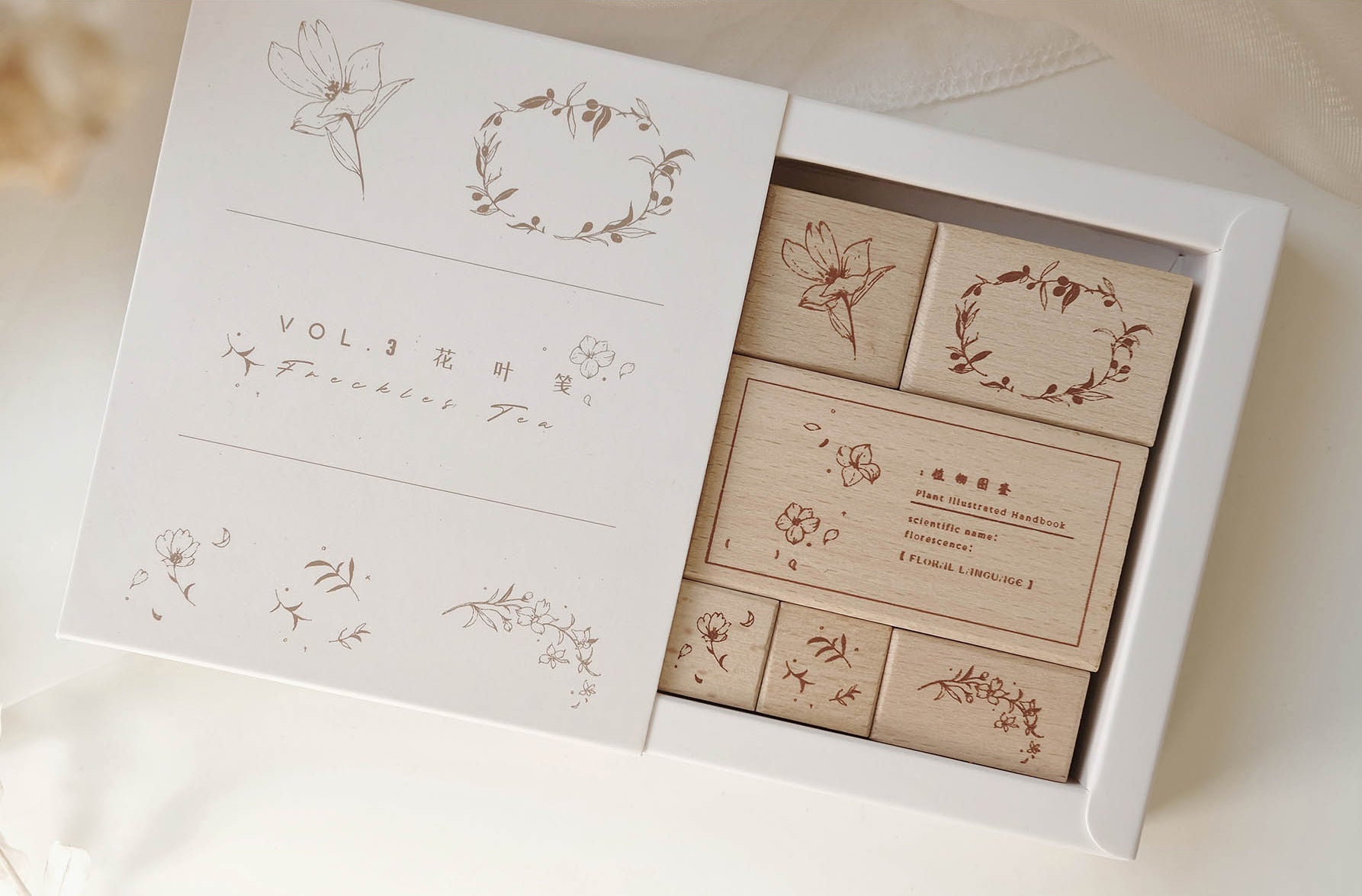 Freckles Tea VOL. 3: Flower and Leaf Notes Stamps
