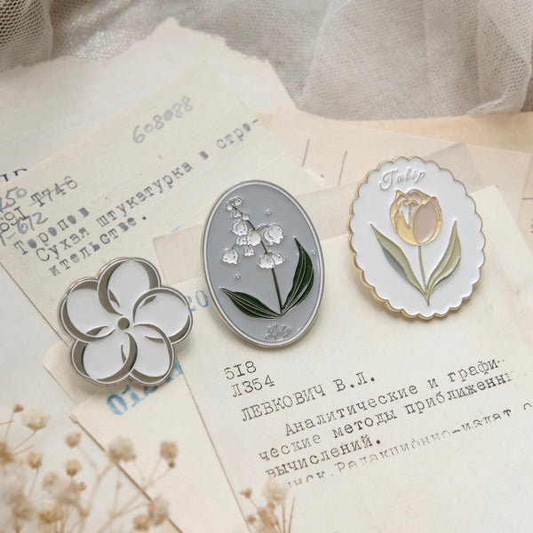 Freckles Tea VOL. 2 Flowers Metal Clips