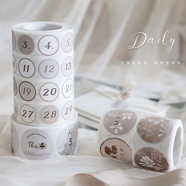 Freckles Tea Sticker Seals: Daily