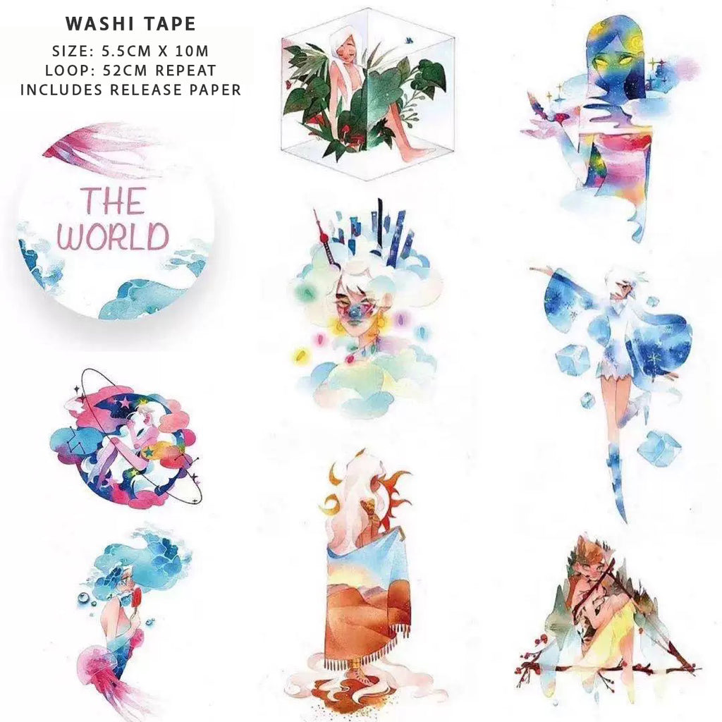 GreyC Washi Tape: The World