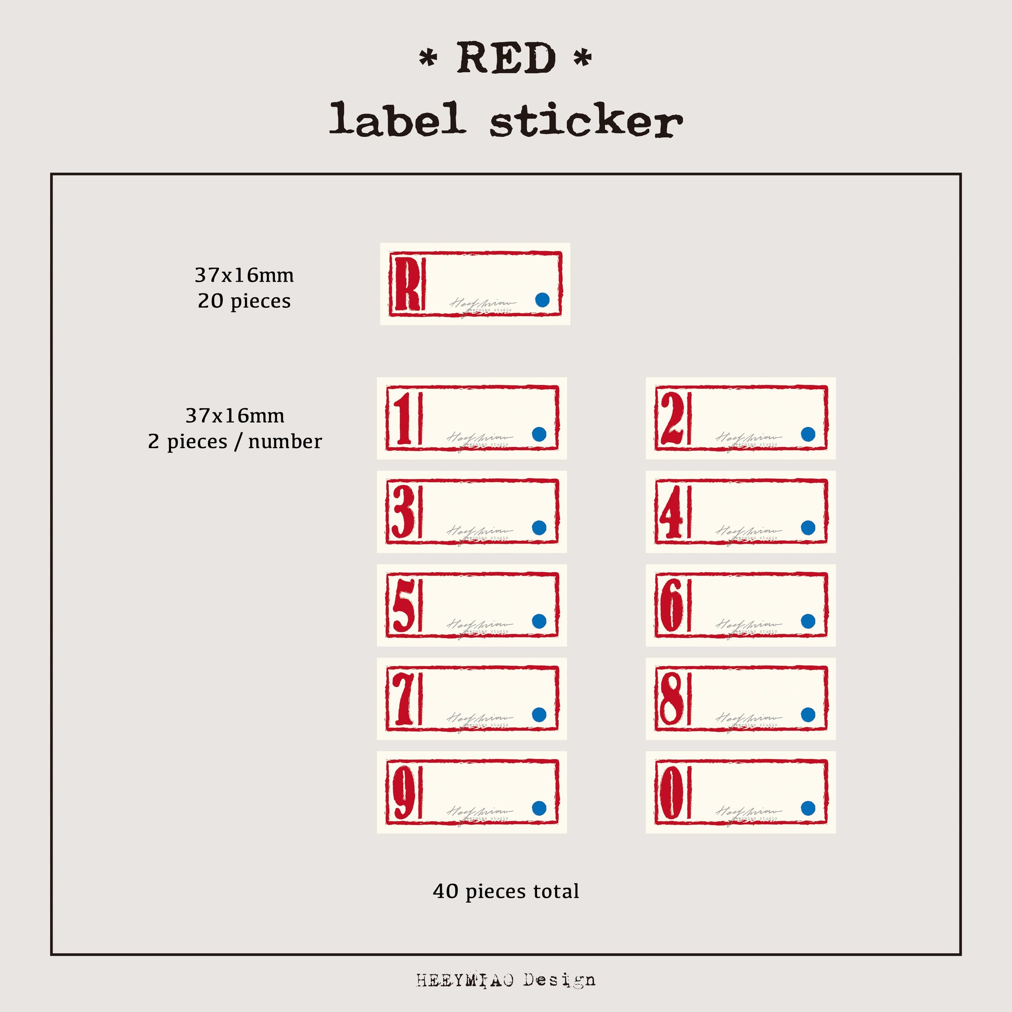 HEEYMIAO Sticker: Mini Tin Can Labels