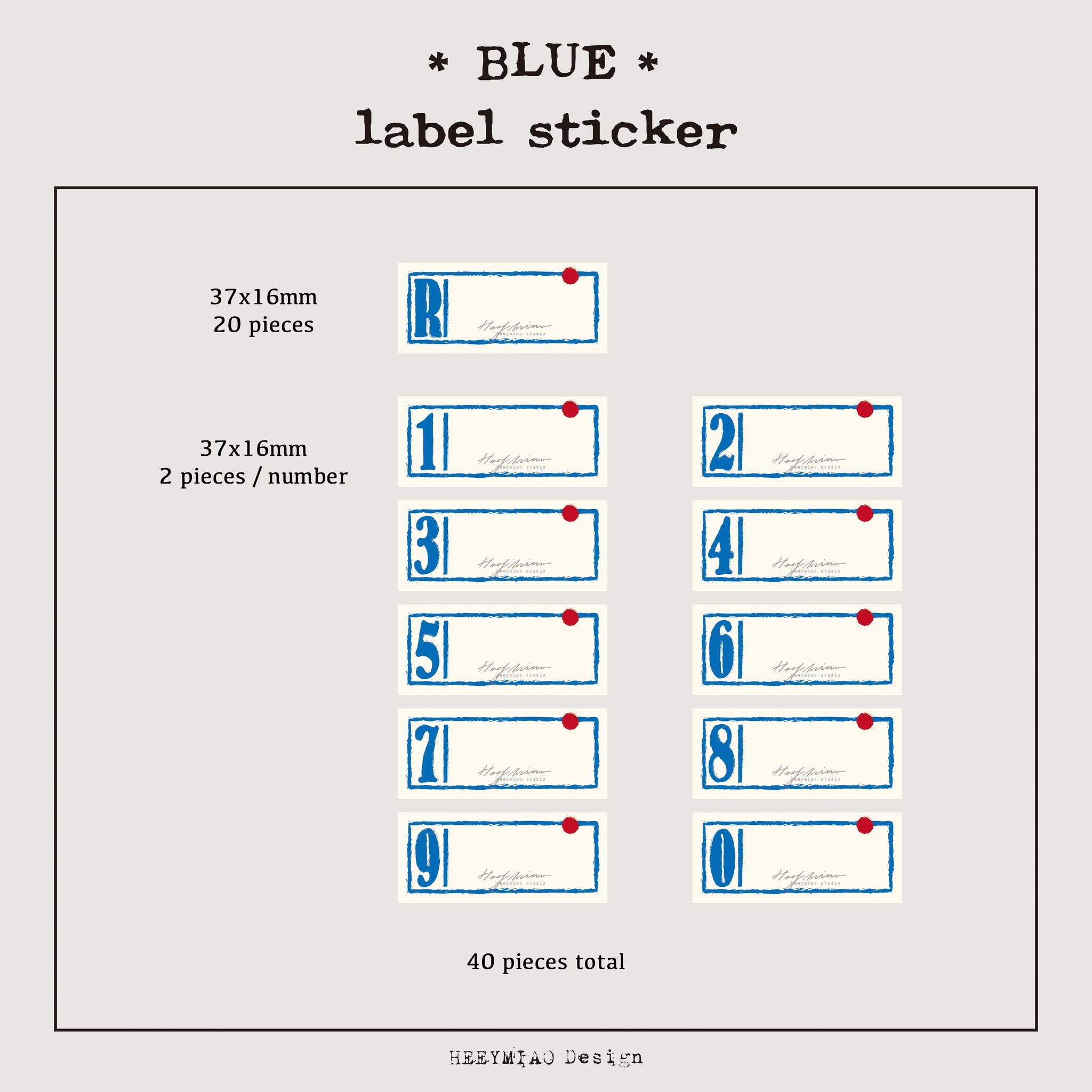 HEEYMIAO Sticker: Mini Tin Can Labels