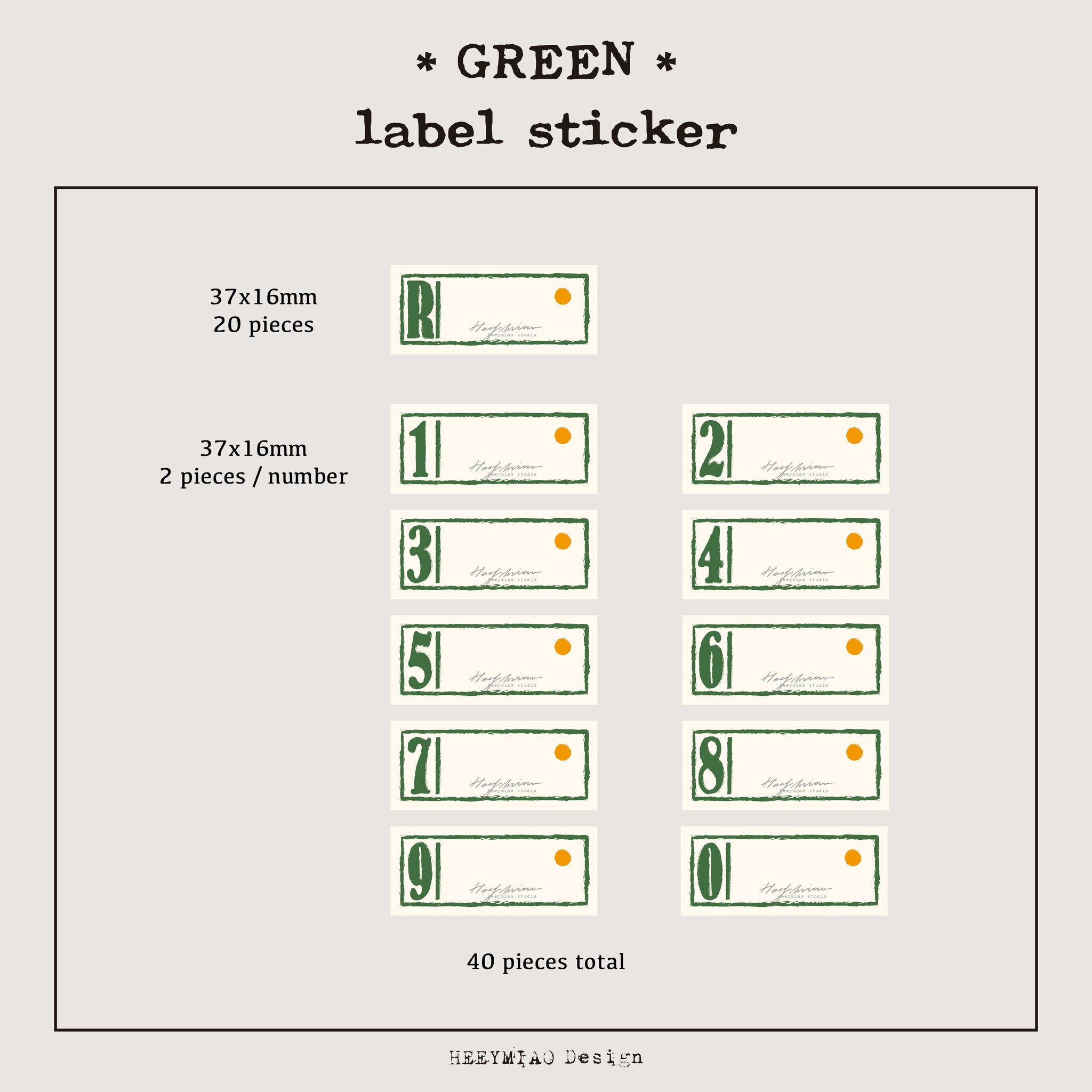 HEEYMIAO Sticker: Mini Tin Can Labels