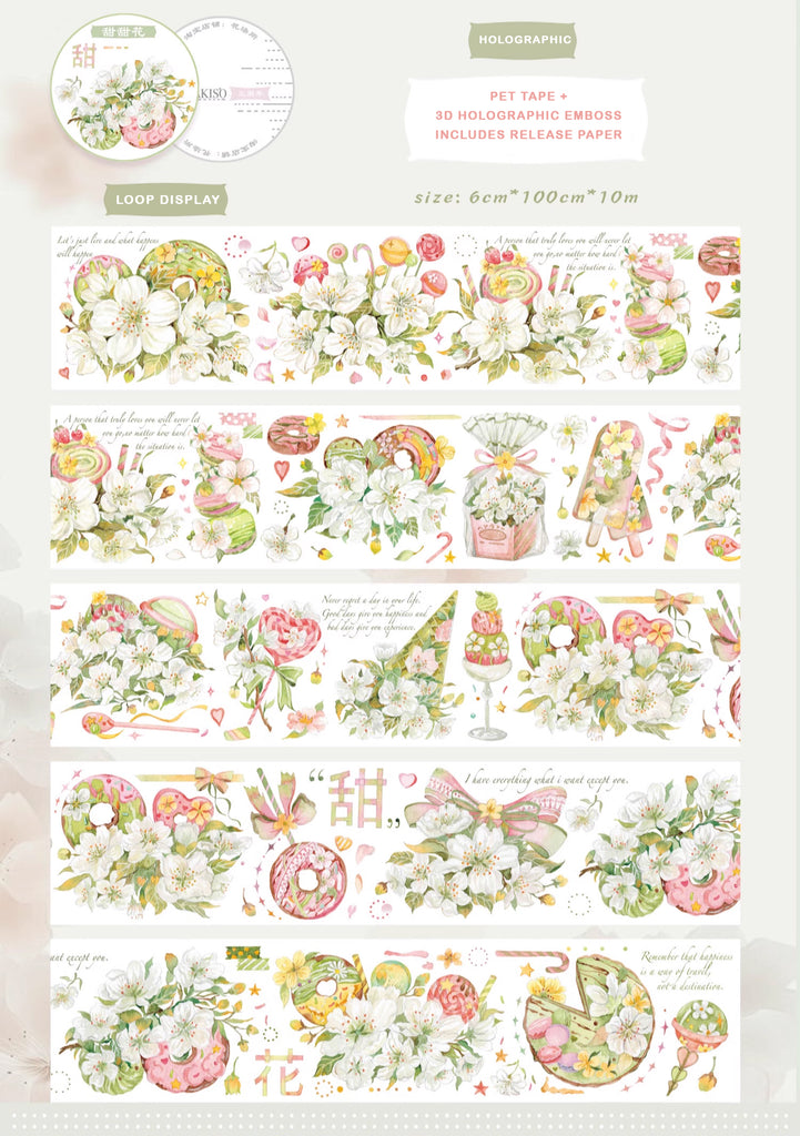 Hakiso Studio Masking Tape: Sweet Flowers