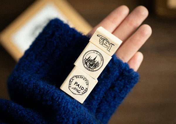 HoneyBase Rubber Stamp Set: Postmark