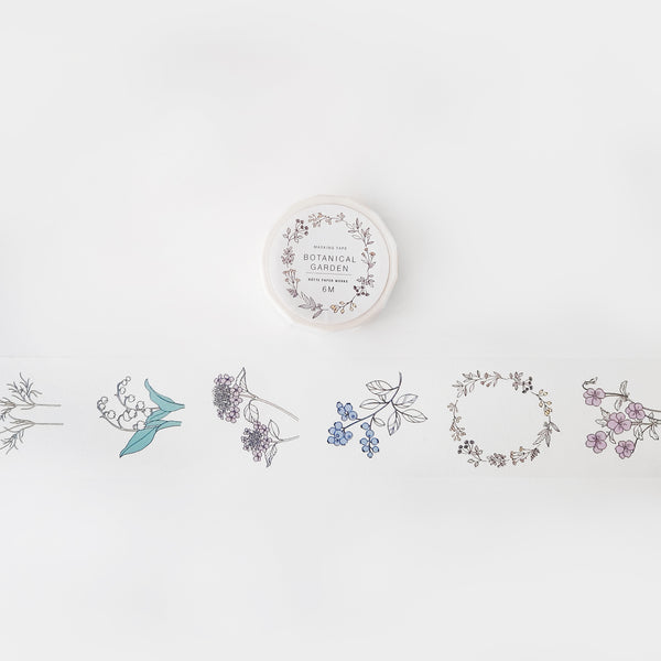 Hutte Washi Tape: Botanical Garden