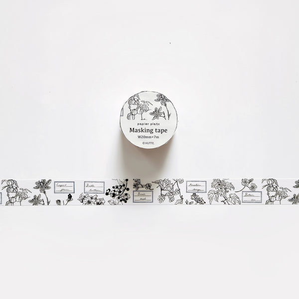 Hutte x Papier Platz Washi Tape: Flower Labels