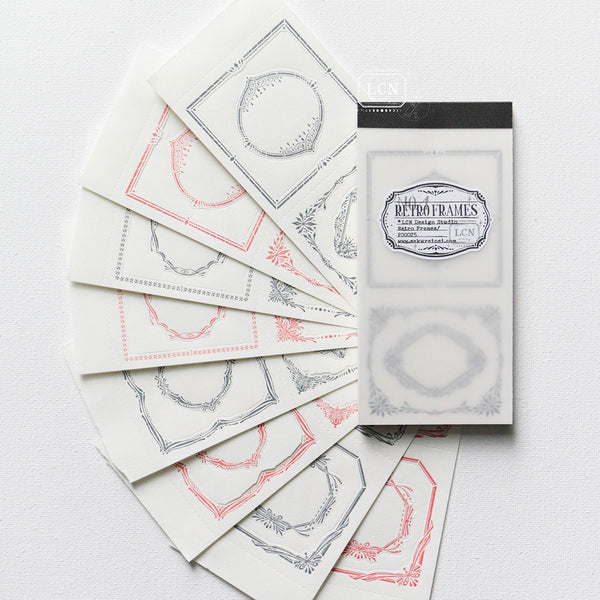 LCN Design Studio: Retro Frames Letterpress Notepad 1