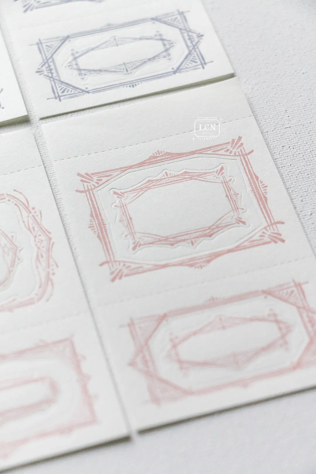 LCN Design Studio: Retro Frames Letterpress Notepad 3