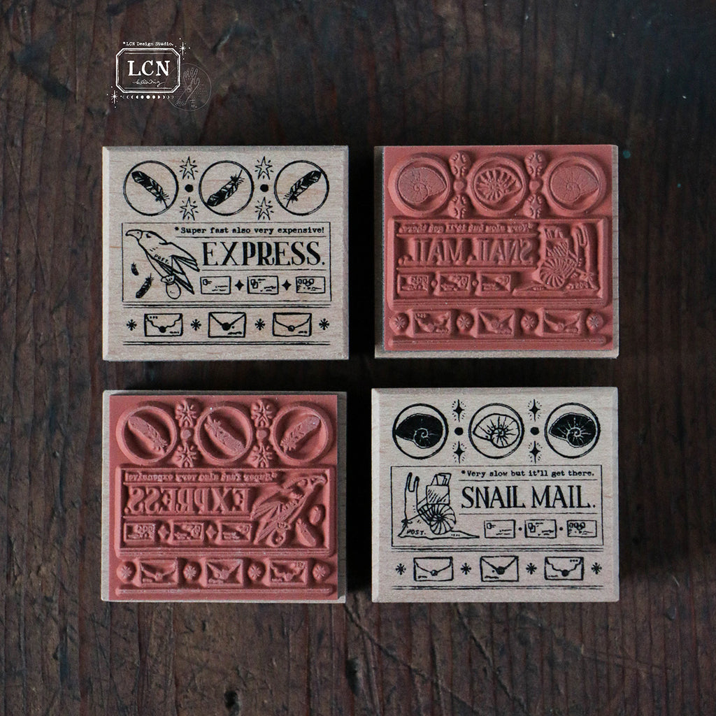 LCN Design Studio: Postal Signs 1 Rubber Stamps Set – Papergame
